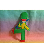 Embroidered Iron On Applique Patch Soldier Green Fabric  - $2.91