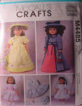 Pattern 4485 American First Communion, Party Dresses 18&quot; Girl Doll Clothes - $5.95
