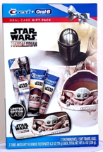 Crest Oral B Star Wars Mandalorian Oral Care Gift Pack Grogu Baby Yoda w... - $15.44