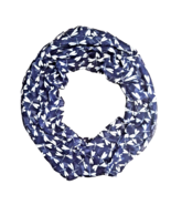 Charming Charlie Dragonfly Infinity Scarf Navy White Lightweight Sheer 3... - £18.36 GBP