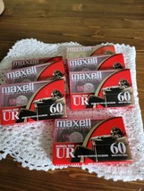 NEW Maxell Blank Tapes Audio Cassette Normal Bias UR 60 Minutes 7 tapes - £11.13 GBP