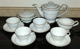 12pc Vintage NORITAKE &quot;N&quot; 7050 Teapot-Creamer-Sugar Bowl-Tea Cup &amp; Sauce... - £101.19 GBP