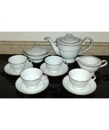 12pc Vintage NORITAKE &quot;N&quot; 7050 Teapot-Creamer-Sugar Bowl-Tea Cup &amp; Sauce... - $178.54 CAD