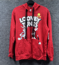 Looney Tunes Sweatshirt Youth Medium (7-9) Red All Over Graphic Sweater ... - £18.46 GBP