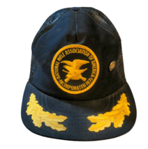 Vintage NRA Patch Snapback Trucker Hat Cap Made in USA with 5 Year Member Pin - £7.11 GBP