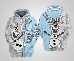 Funny Olaf Snowman Best Christmas Gift For Frozen Movie Hoodie 3D Printed - £29.26 GBP+
