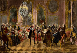 The Concert of Frederick the Great by Adolf Menzel Old Masters 7x10 Print - £15.78 GBP
