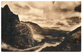 RPPC Postcard Hawaii from the Clouds Nuuanu Pali Area 1924 - £11.63 GBP