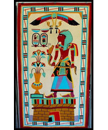 Egyptian Revival Portiere Tapestry Original The Temple&#39;s Cult Decoration  - $1,029.01 CAD