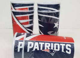 New England Patriots 22oz Pint Glasses Wholesale 16 Total Pint Cups Lot of 8 - £11.57 GBP