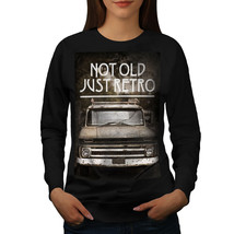 Not Old Retro Car Vintage Jumper Retro Picture Women Sweatshirt - £15.17 GBP