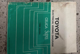 1986 Toyota CELICA SUPRA Electrical Wiring Diagram Manual EWD OEM - $45.48