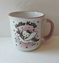 Hello Kitty Unicorn Glitter Star Ceramic Camper Mug 20 Oz. Mug Cup New. - £10.35 GBP