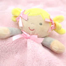 Blankets and Beyond Doll Blonde Pigtails Pink Lovey Plush Security Blank... - $204.41 MXN