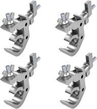 4Pack Heavy Duty Stage Lighting Clamps Hook,440Lb Load Capacity Aluminum Alloy - £55.05 GBP