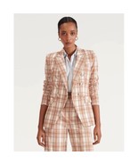 Veronica Beard Miller Dickey Statement Plaid Crested Button Jacket Size 6 - $266.48