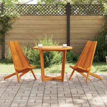 vidaXL Folding Garden Chairs 2 pcs Solid Wood Acacia - $3,990.04 MXN
