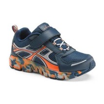 Boys Shoes Jumping Beans Blue Orange Camouflage Running Athletic Shoes-size 3 - £13.45 GBP