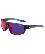 New Nike DJ-0804 021 Matte Grey &amp; Blue Brazen Fuel Sunglass, Purple Mirr... - $79.15