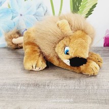 Plush 4 Play Lion Plush 7&quot; Laying Stuffed Animal Vintage  - £7.83 GBP