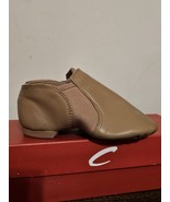 Capezio Stretch Jazz Shoe Dance CG15C Carmel Tan Leather Child size NEW - $29.95