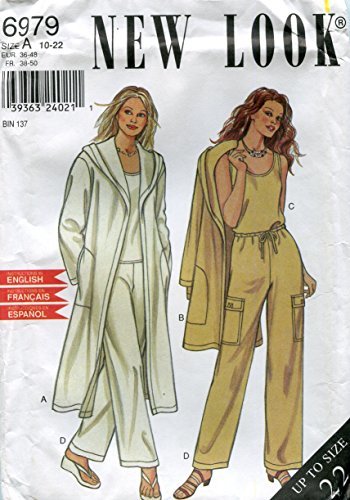 Primary image for New Look Pattern 6979 ~ Tank, Pants, Hooded Duster or Jacket, 10-22