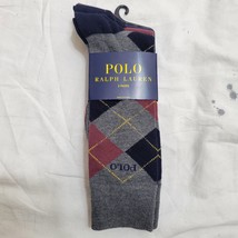 Polo Ralph Lauren Argyle Super Soft Dress Socks 3-Pack Pair ZP899846PKN Casual - £15.80 GBP