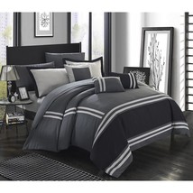 Chic Home CS4930-AN Zarah 10 Piece Bedding with Sheet Set and Decorative Pillows - £140.45 GBP