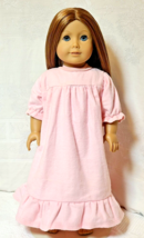 Warm Cozy Flannel Nightgown ~ Pink ~ Clothes For 18&quot; American Girl Doll ~ New! - £7.07 GBP