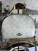 Coach 1591 Serena Satchel in Signature Canvas in Chalk/Glacier White. - £66.35 GBP