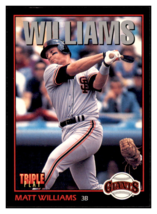 1993 Triple Play Matt
  Williams   San Francisco Giants
  Baseball Card GMMGD_1a - £0.70 GBP