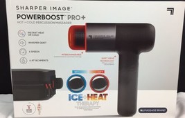 Sharper Image® Powerboost® Pro+ Hot &amp; Cold Percussion Massager with Trav... - £88.25 GBP