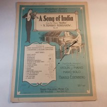 A Song of India from Opera Sadko by N. Rimsky-Korsakow No. 8 Violin Piano - £5.51 GBP