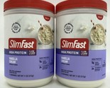 2 Pack - Slimfast Vanilla Cream Meal Replacement Smoothie Mix, 11 oz, Ex... - £22.01 GBP