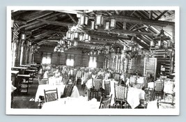 RPPC Lodge Dining Room Interior Jasper National Park Alberta Canada Postcard M16 - £9.91 GBP