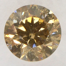 Round Shape Diamond Fancy Brown Loose 0.75 Carat Polished SI2 IGI Certif... - £574.34 GBP