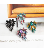 New Fashion Colorful Rhinestone Earrings - $14.00