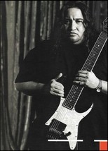Fear Factory Dino Cazares Ibanez 7-string guitar 8x11 b/w pin-up photo p... - £3.31 GBP