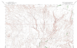 Thirsty Canyon Quadrangle, Nevada 1966 Topo Map USGS 15 Minute Topographic - £17.00 GBP