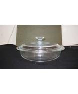 Vintage PYREX 221 Clear 8 5/8 inch Round Layer Cake Pie Pan Deep Ovenwar... - $31.68