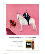 1950s White Horse Scotch Whiskey PRINT AD &quot;Stepping Out Tonight?&quot; BX1 - $6.64
