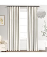 Joywell Linen 100% Blackout Curtains 96 Inches, 2 Panels,52 X 96,Natural... - $60.94