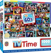 Masterpieces 1000 Piece Jigsaw Puzzle - Nostalgic 70's Television Shows - Retro  - $16.26