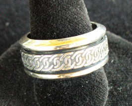 Celtic design Sterling Silver Spin Ring - £12.78 GBP