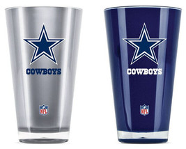 Dallas Cowboys Set of 20 oz Acrylic Tumblers - NFL - £15.74 GBP