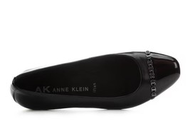 Anne Klein Moxy Low Wedge Pump Black with Silver Chain Detail Women’s Si... - $24.99