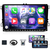CAMECHO Android 1G+16G Car Stereo with Wireless CarPlay &amp; Android Auto for VW Go - £112.80 GBP