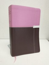 2012 Niv Life Application Study Bible Zondervan Pink Duo-Tone Leather - £14.79 GBP