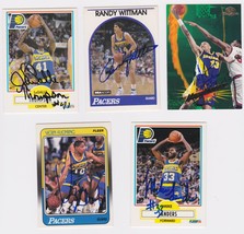 Indiana Pacers Signed Autographes Lot of (5) Trading Cards - Fleming, Ja... - $14.99