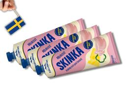 3 Tubes Fjällbrynt Mjukost Skinka 250g (8.81 oz) Creamy Cheese Spread wi... - $27.30